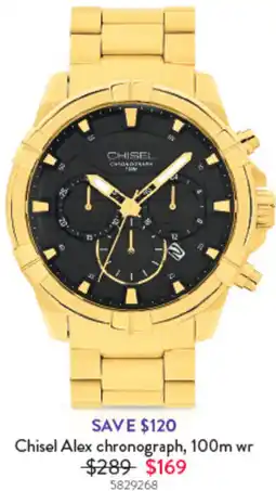 Goldmark Chisel Alex chronograph offer