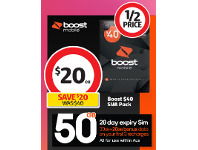 Coles Boost $40 SIM Pack offer
