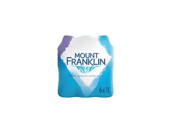 Foodland Mount franklin still spring water 6 x 1 litre offer