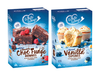 Foodland White wings cake mix 230-560g offer