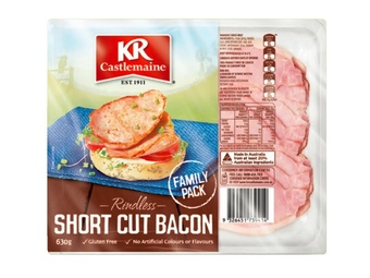 Foodland Kr castlemaine shortcut rindless bacon 630g offer