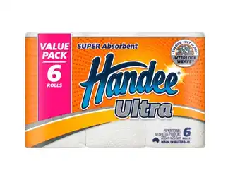 Foodland Handee ultra paper towel 6 pack offer