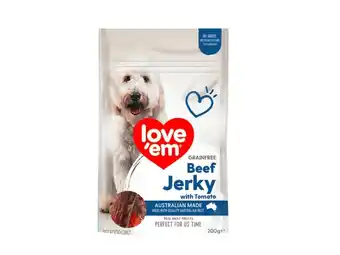 Foodland Love ‘em jerky treats 200g offer