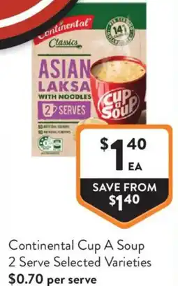 Foodworks Continental Cup A Soup offer