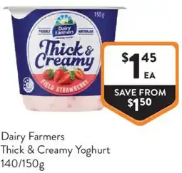 Foodworks Dairy Farmers Thick & Creamy Yoghurt offer