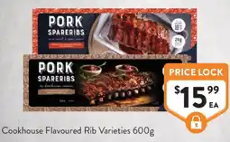 Foodworks Cookhouse Flavoured Rib Varieties offer