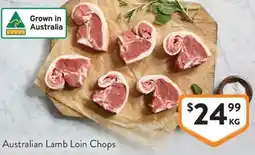 Foodworks Australian Lamb Loin Chops offer