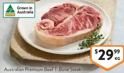 Foodworks Australian Premium Beef T-Bone Steak offer