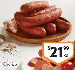 Foodworks Chorizo offer