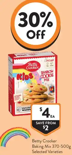 Foodworks Betty Crocker Baking Mix offer