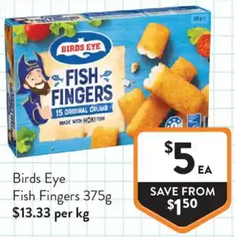 Foodworks Birds Eye Fish Fingers offer