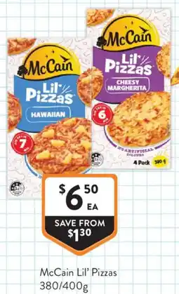 Foodworks McCain Lil' Pizzas offer