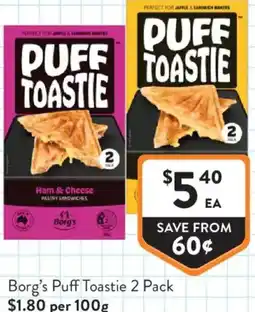 Foodworks Borg's Puff Toastie offer