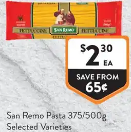 Foodworks San Remo Pasta offer