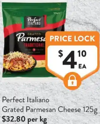 Foodworks Perfect Italiano Grated Parmesan Cheese offer