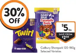 Foodworks Cadbury Sharepack offer