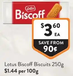 Foodworks Lotus Biscoff Biscuits offer