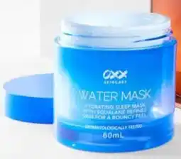 Kmart Oxx skincare hydrating water sleep mask squalane offer