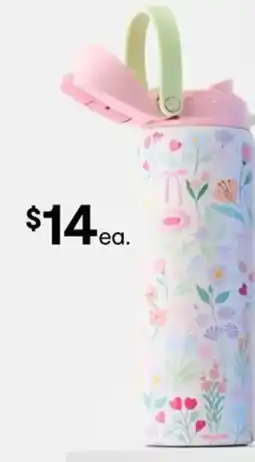 Kmart Floral Dual Function Drink Bottle offer