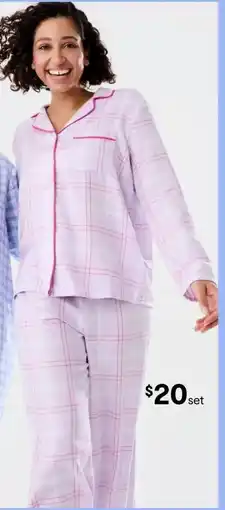 Kmart Classic Flannel Pyjama Set offer