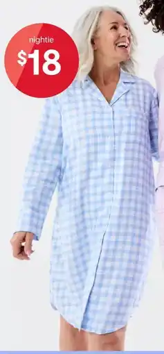 Kmart Long Sleeve Flannel Nightie offer