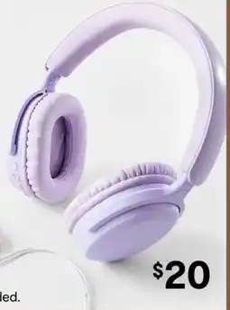 Kmart Bluetooth Overear Headphones Lavender offer