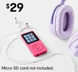 Kmart Mp3 player pink offer