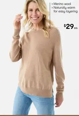 Kmart Merino Wool Jumper offer
