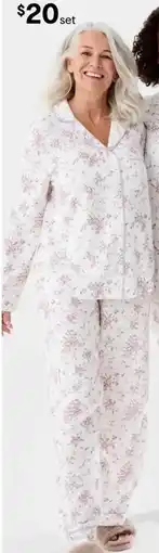 Kmart Classic Flannel Pyjama Set offer