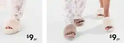 Kmart Eva outsole furry slides offer
