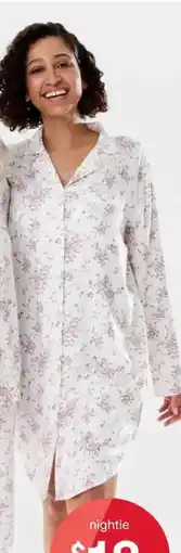 Kmart Long Sleeve Flannel Nightie offer