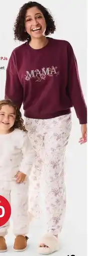 Kmart Sweat Top and Flannel Pants Pyjama Set offer