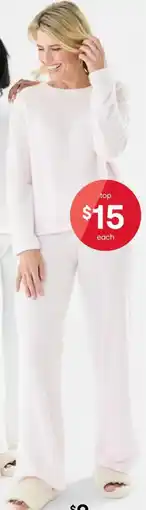 Kmart Plush Waffle Lounge Top offer