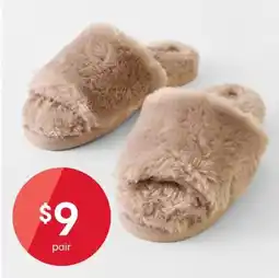 Kmart Eva outsole furry slides offer