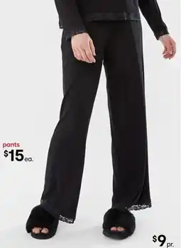 Kmart Rib Lace Trim Pants offer