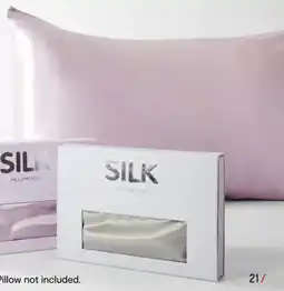 Kmart Silk Pillowcase Silver offer