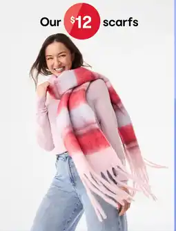 Kmart Printed Fluffy Scarf offer