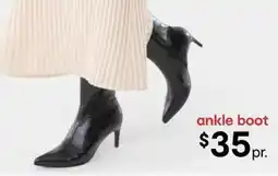 Kmart Ankle Kitten Heel Boots offer