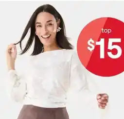 Kmart Long Sleeve Jacquard Top offer