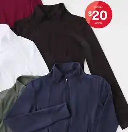 Kmart Active Womens Long Sleeve Ultrasoft Jacket offer