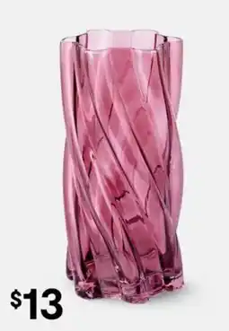 Kmart Port Twist Glass Vase offer