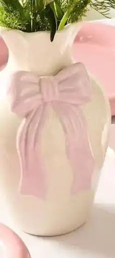 Kmart Ceramic Bow Vase offer