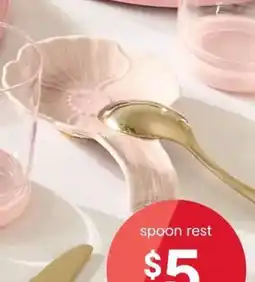 Kmart Flower Spoon Rest offer