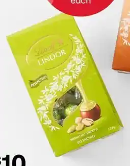 Kmart Lindt lindor pistachio milk chocolate bag offer