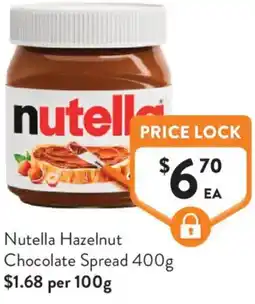 Foodworks Nutella Hazelnut Chocolate Spread offer