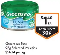 Foodworks Greenseas Tuna offer