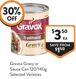 Foodworks Gravox Gravy or Sauce Can offer