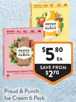 Foodworks Proud & Punch Ice Cream offer