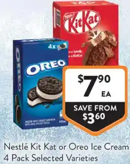 Foodworks Nestlé Kit Kat or Oreo Ice Cream offer