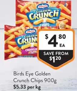 Foodworks Birds Eye Golden Crunch Chips offer